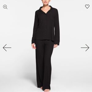 SKIMS Black Pajama Set